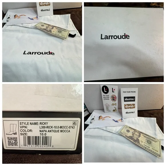 Larroude Women's Tan Leather Boots size 10 - Picture 10 of 10